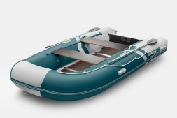 GLADIATOR B 420 LIGHT B Морской зеленый-белый моторная лодка ПВХ Фанерный пайол, фото 1