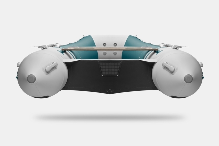 GLADIATOR B 420 LIGHT B Морской зеленый-белый моторная лодка ПВХ Фанерный пайол, фото 6