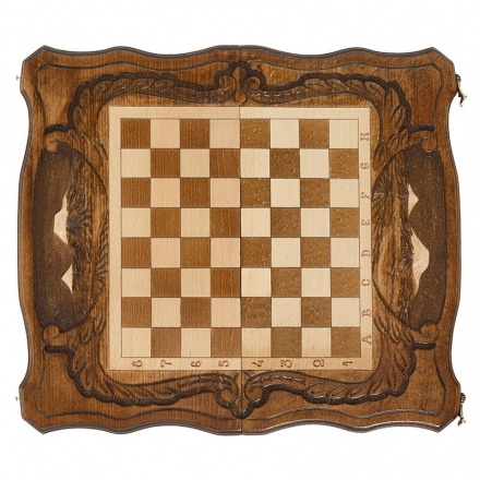 Шахматы + Нарды резные c Араратом 40, Haleyan, фото 1