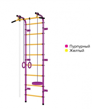 Спортивный комплекс Пионер С1Н пупрурно/жёлтый, фото 1