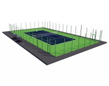 Теннисный корт (37х19, игровое поле 24х11)