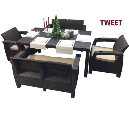 Комплект мебели Family TWEET на 6 персон с обеденным столом, фото 12