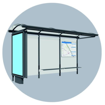 Павильон остановочный 4850х2200х2800 мм, фото 1