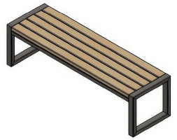 Скамейка парковая SF-S13, фото 1