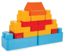 Конструктор из 36 деталей в корзине Pilsan Jumbo Blocks (03-289)