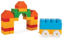 Конструктор из 36 деталей в корзине Pilsan Jumbo Blocks (03-289)