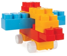 Конструктор из 36 деталей в корзине Pilsan Jumbo Blocks (03-289)