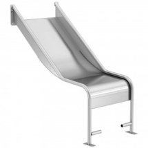 Горка открытая из нержавеющей стали с высотой спуска 600 мм, цвет нержавеющая сталь – ГПО600НКГ Горка открытая из нержавеющей стали с высотой спуска 600 мм, цвет нержавеющая сталь – ГПО600НКГ