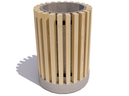 Урна с бетонным основанием Сквер, фото 4