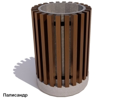 Урна с бетонным основанием Сквер, фото 2 Урна с бетонным основанием Сквер, фото 2