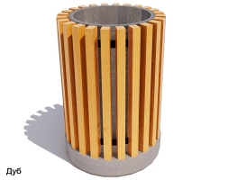 Урна с бетонным основанием Сквер, фото 3 Урна с бетонным основанием Сквер, фото 3