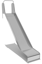 Горка из нержавеющей стали ГГН-500.1500.004 для детской площадки