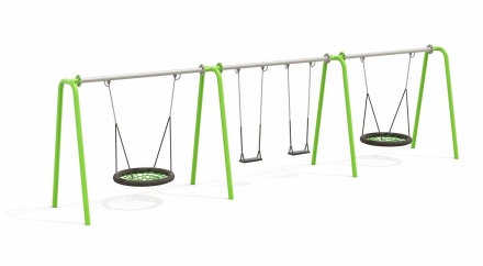 Качели Н24.043012 металлические для детской площадки, фото 1