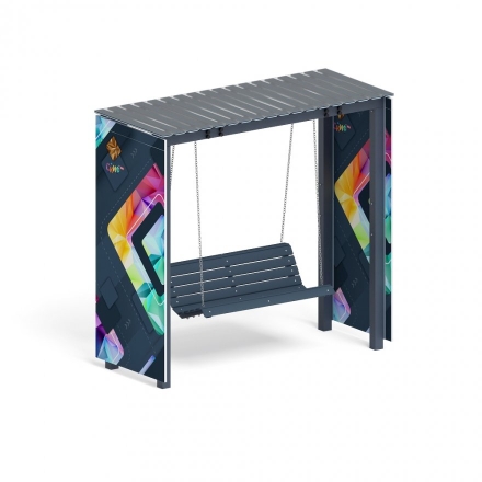 Пергола с диваном Гармония уюта-7 (с поликарбонатом), фото 1