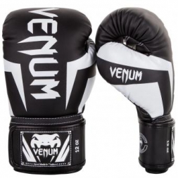 Перчатки боксерские Venum Elite Black/White, фото 1