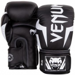 Перчатки боксерские Venum Elite Black/White, фото 2