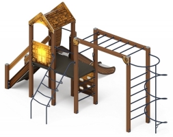Детская игровая площадка Играйте с нами Эко ДИК 2.01.1.08-02 H=1200, фото 2