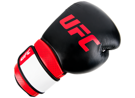 (UFC Перчатки MMA для работы на снарядах чёрные - 18 Oz), фото 4