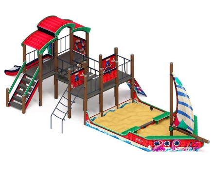 Детская игровая площадка Парусник (Мульт) ДИК 2.03.3.02-03 Н=1200, фото 3