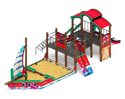 Детская игровая площадка Парусник (Мульт) ДИК 2.03.3.02-03 Н=1200, фото 2