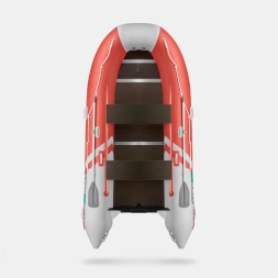 GLADIATOR B 420 LIGHT B Красно-белый моторная лодка ПВХ Фанерный пайол, фото 4