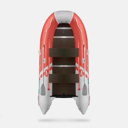 GLADIATOR B 420 LIGHT B Красно-белый моторная лодка ПВХ Фанерный пайол, фото 4