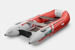 GLADIATOR B 420 LIGHT B Красно-белый моторная лодка ПВХ Фанерный пайол, фото 2