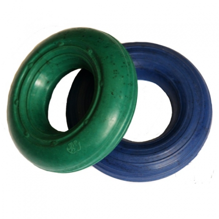 Эспандер кольцо нагрузка 35кг d-77мм ребристо гладкий Цветной, фото 1