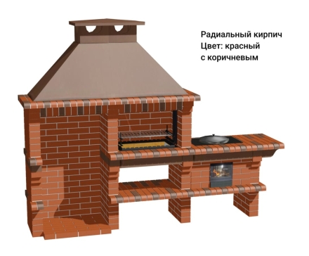 Печь Аристократ 824 Прямоугольный кирпич красный с коричневым, фото 8