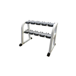 Стойка для хранения профессиональных гантелей Barbell МВ 1.1 на 5 пар белый