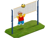 Стойки волейбольные телескопические "эконом", пара Стойки волейбольные телескопические "эконом", пара