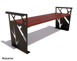 Скамейка уличная Березка, Лиственница 1,5 м, фото 3