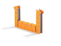 МФ 6.505.11 Стена малая для собак цинк