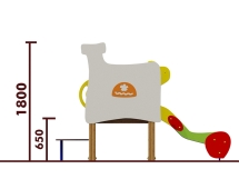 Горка Печка 08110 H=650 для детской площадки Горка Печка 08110 H=650 для детской площадки