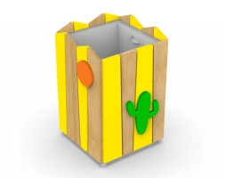 Урна для детской площадки с оцинкованным вкладышем Перфект 5 Урна для детской площадки с оцинкованным вкладышем Перфект 5