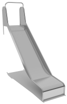 Горка из нержавеющей стали ГГН-500.1250.003 для детской площадки