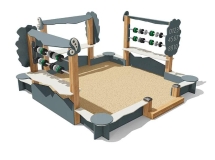 Песочница ВСТ 5659 со счетами для детской площадки Песочница ВСТ 5659 со счетами для детской площадки