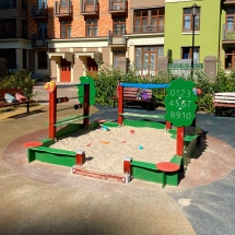 Песочница ВСТ 5659 со счетами для детской площадки Песочница ВСТ 5659 со счетами для детской площадки