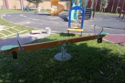 Качели-балансир Аллюр КЧ102.00.1 зеленый для детской уличной площадки, фото 8