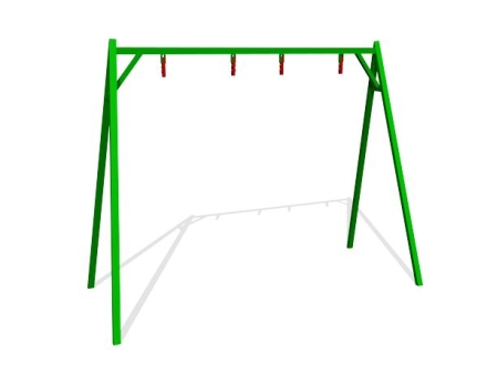 Качели Ветерок 2 К012 с сидением К046 для детских площадок, фото 3