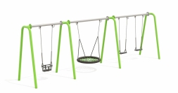 Качели Н24.043011 металлические для детской площадки, фото 1 Качели Н24.043011 металлические для детской площадки, фото 1