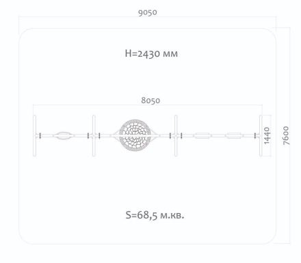Качели Н24.043011 металлические для детской площадки, фото 2