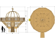 Игровой комплекс TORUDA WOOD Летающая тарелка Игровой комплекс TORUDA WOOD Летающая тарелка