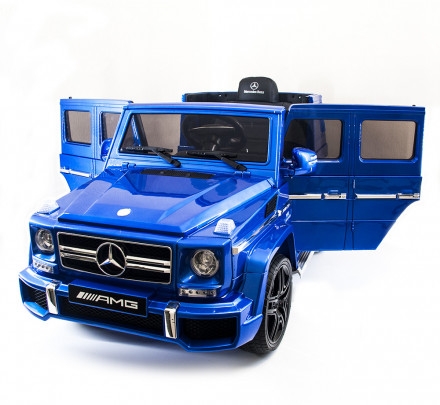 Детский электромобиль Mercedes Benz G63 LUXURY 2.4G - Blue - HL168-LUX, фото 5