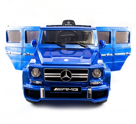 Детский электромобиль Mercedes Benz G63 LUXURY 2.4G - Blue - HL168-LUX, фото 4