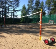 Мобильные волейбольные стойки (+ стаканы) Мобильные волейбольные стойки (+ стаканы)