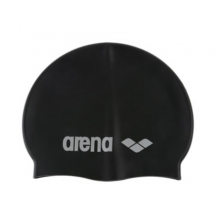 Шапочка для плавания (силиконовая) Arena Classic Silicone Cap (black), фото 1