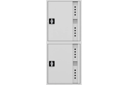 Пожарный шкаф НПО ПУЛЬС ШП-К-Пульс-320-21 НЗБ/ВЗБ (У) ручка-замок, пр/лев, нав/встр, закрытый, белый, 540x1300x230 мм 5501010400146