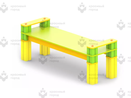 Скамья из кубиков, фото 1