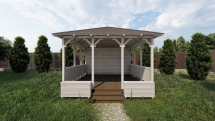 Квадратная беседка ОБЕРВИЛЬЕ